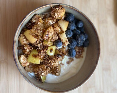 Apple Crumble met Skyr